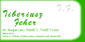 tiberiusz feher business card